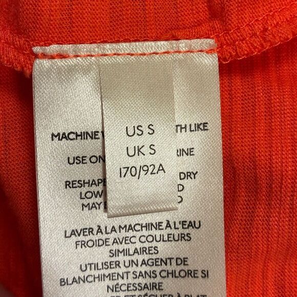 ANTHROPOLOGIE Deedee Dolman Sleeve Top Orange Women’s Size Small - Picture 5 of 7